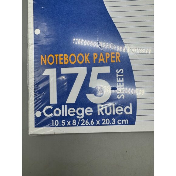 set of 2 Mead College Ruled Notebook Paper Bundle 400 & 175 Sheets Pack READ - Picture 3 of 5